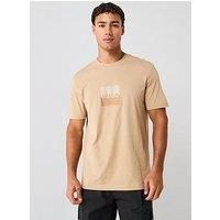 HUGO Dusplit 10266462 01 T-Shirt S Beige