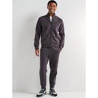 BOSS Mens Tracksuit Set Stripe-detail tracksuit set in stretch cotton