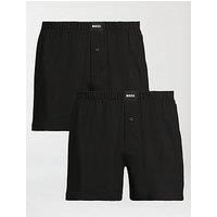 Boss 2 Pack Jersey Boxers - Black