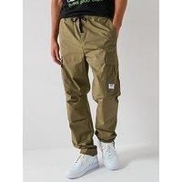 Hugo Blue Gadic242 Relaxed Fit Ripstop Cargo Trousers - Green