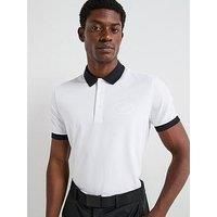 BOSS Mens Polo GL Cotton-Blend Polo Shirt in Moisture-Wicking Stretch piqué White