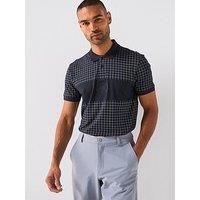 BOSS Mens Polo Check GL Regular-fit Polo Shirt in Lightweight Checked Pima Cotton