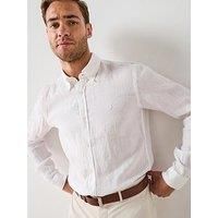Boss H-Roan Button Down Slim Fit Shirt - White