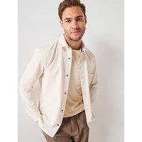 Boss P-Leo Relaxed Fit Performance Tech Overshirt - Natural