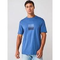 HUGO Dusplit 10266462 01 T-Shirt 2XL Blue