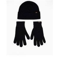 Boss Kalipso Wool Gloves & Hat Gift Set - Black