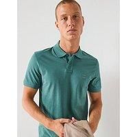 BOSS Mens Passenger Stretch-Cotton Slim-fit Polo Shirt with Logo Patch