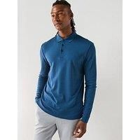BOSS Mens Pado 30 Embroidered-Logo Polo Shirt in Organic Cotton
