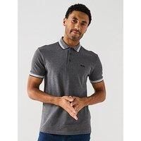 Boss Paddy Tipping Polo Shirt - Dark Grey