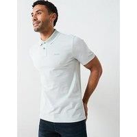 Boss Peoxfordnew Tipped Polo Shirt - Light Green