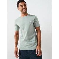 BOSS Mens Regular Fit Tales T-Shirt Open Green 351 L