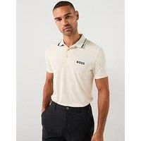 Boss Mens Golf Paul Pro Polo Shirt - White