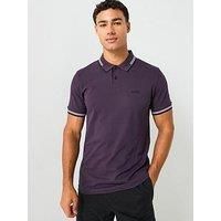 Boss Paul Slim Fit Polo Shirt - Purple