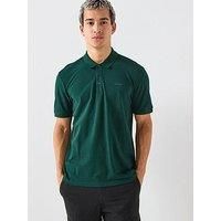 Hugo Hugo Donos222 Regular Fit Left Chest Tonal Logo Polo Shirt - Green
