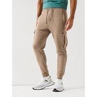 Boss Cargo Cuff Joggers - Dark Beige