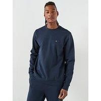 Boss Boss C-Sharpe 01 Regular Fit Nikel Logo Crew Sweat - Navy