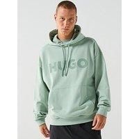 Hugo Ditchie Oversized Tonal Logo Hoodie - Green