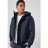 Boss Osis1 Relaxed Fit Heavyweight Bomber Jacket - Navy
