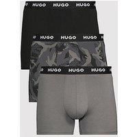 Hugo Bodywear 3 Pack Triplet Design Boxer - Black