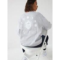 Hugo Oversized Crew Sweatshirt - Grey