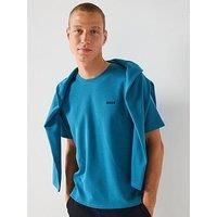 Boss Boss Loungewear Waffle T-Shirt - Blue