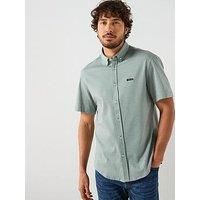 Boss Motion Regular Fit Short Sleeve Shirt - Green