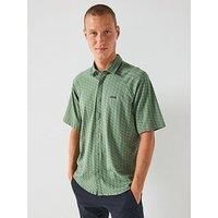 Boss Excurse Regular Fit Short Sleeve Shirt - Green