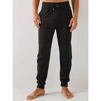 BOSS Mens Jogging Bottoms Cotton Black L