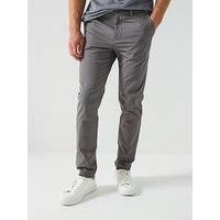 Boss P-Kaiton1-Zip Slim Fit Casual Trousers - Grey