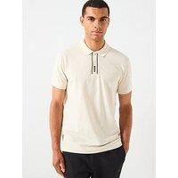 Boss Paddy Corporate Placket Regular Fit Cotton Polo Shirt - Light Beige