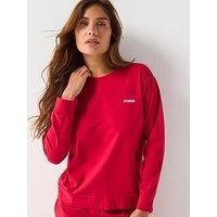 Hugo Logo Pyjama Shirt - Red