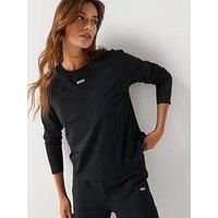 Boss Long Sleeve And Pant Pyjama Set - Black