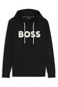 BOSS Mens Zone Hoodie Long Sleeve Cotton Black XXL