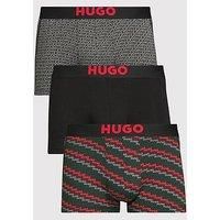 HUGO Men's 3 Pack Trunks, Multicoloured