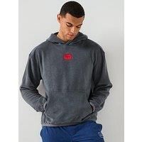 Hugo Terry Relaxed Fit Loungewear Hoodie - Grey
