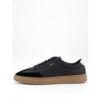 Boss Kieran Leather/Suede Sneakers - Dark Grey