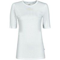 Puma  MBASIC TEE  women's T shirt in White