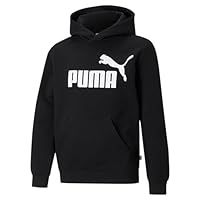 PUMA Boys/' Ess Big Logo Hoodie Fl B Sweat, Black, 128