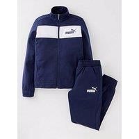 PUMA Boys/' Poly Suit cl B Track, Peacoat, 104