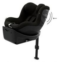 CYBEX Gold child car seat Sirona G i-Size Comfort, Without base, For babies 3 months old to 4 years, Max. 19 kg, 61 - 105 cm (For newborns/40 cm with infant insert), Magic Black
