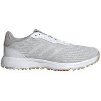 adidas Golf Mens S2G Spikeless Golf Shoes - Grey/White/Orange - UK 8.5