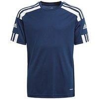 adidas Boy/'s Squad 21 Jsy Y T Shirt, Team Navy Blue/White, 5-6 Years UK