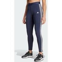 Adidas Essentials 3 Stripes Leggings - Navy/White