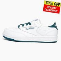 Reebok Classic Club C Junior Leather Casual Fashion Retro Sneakers Trainers Whit
