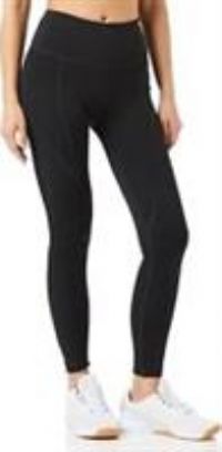 Reebok Womens Workout Ready Pant Program High Rise Leggings, Night Black, L EU