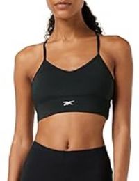 Reebok Women/'s Workout Ready Sports Bra, Night Black, S UK