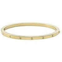 FOSSIL , Women/'s stainless steel No Gemstone Bracelets, Gold, Length: 61mm x 57mm, Width: 4mm - JF03872710