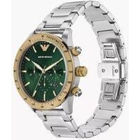 Emporio Armani Chronograph Ar11454Green Dial Men'S Stainless Watch