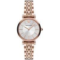 Emporio Armani Watch for Women, Two Hand Movement, 32 mm Rose Gold Stainless Steel Case with a Stainless Steel Strap, AR11446