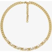 Michael Kors Premium 14K Gold-Plated Brass Logo Collar Necklace